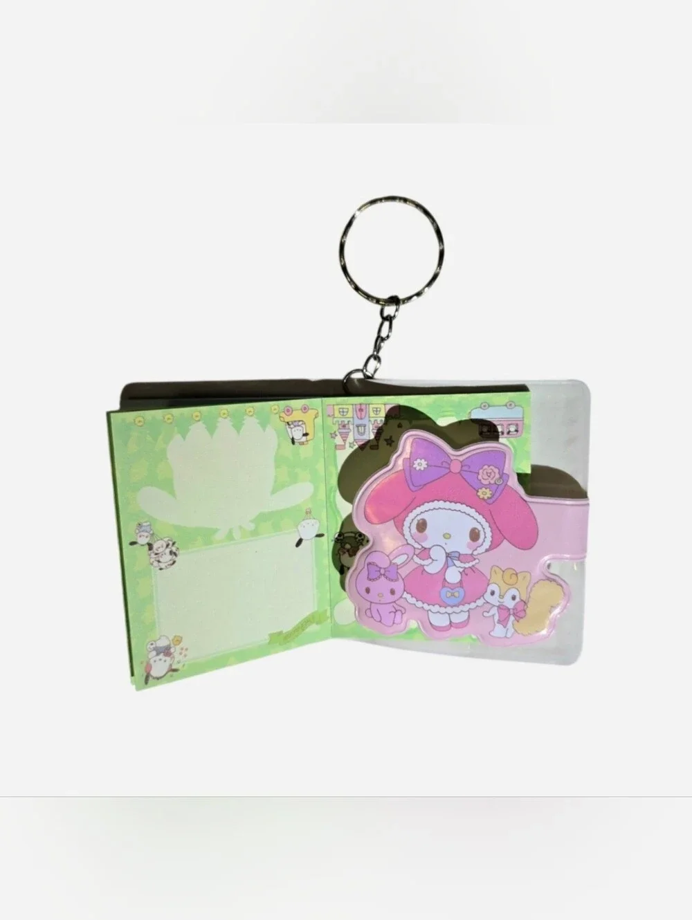 Sanrio My Melody Kawaii Mini Notebook Keychain NEW